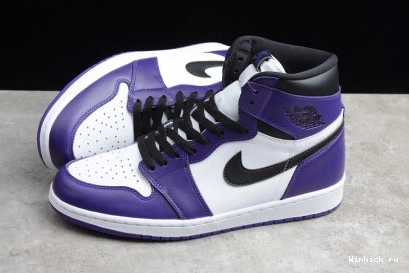PURPLE JORDAN HIGH 1 AIR COURT 0719